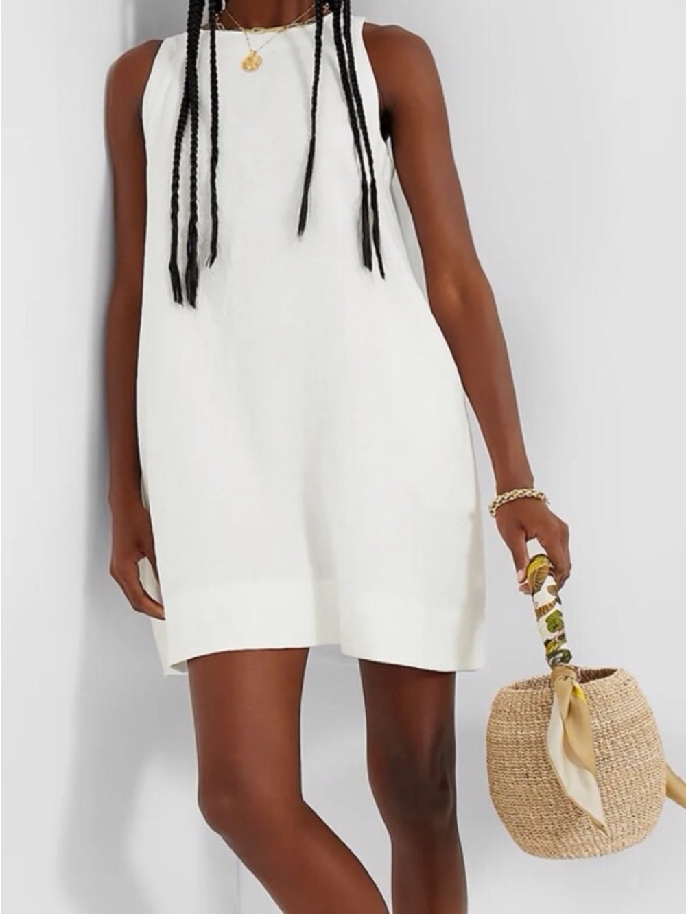 Tuckernuck White Linen Pauline Dress Sleeveless - Picture 3 of 5